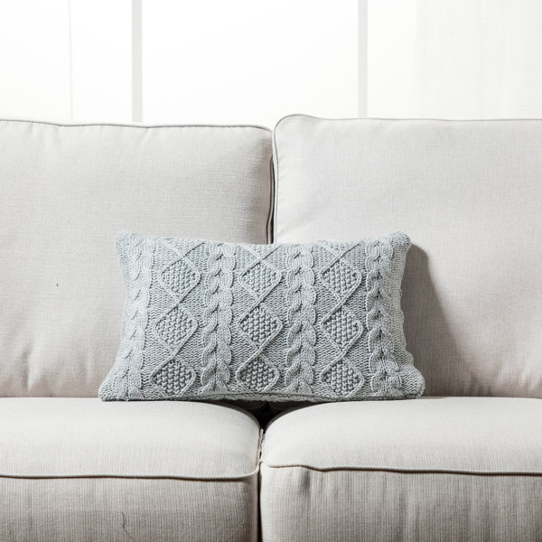 Chunky cable 2024 knit pillow cover